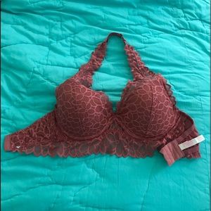 Unworn PINK Victoria’s Secret maroon/pink Bralette